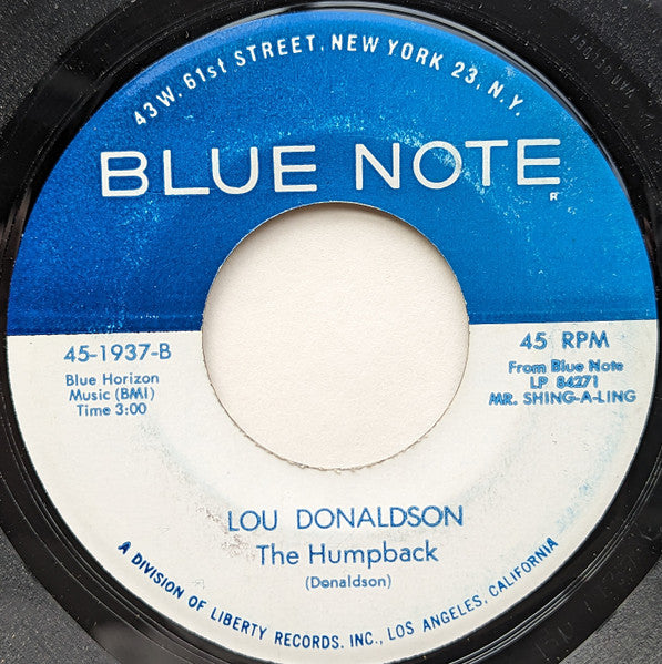 Lou Donaldson : Peepin' / The Humpback (7")