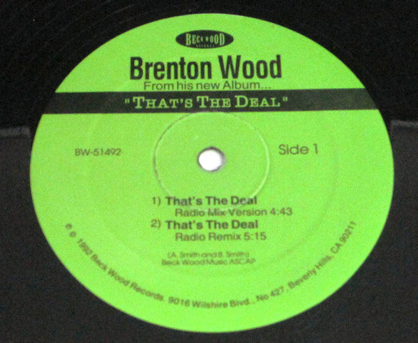Brenton Wood : That's The Deal (12", Maxi)