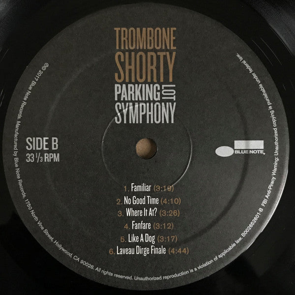 Trombone Shorty : Parking Lot Symphony (LP, Album, Gat)