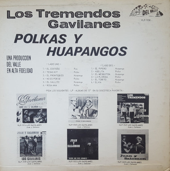 Los Tremendos Gavilanes : Polkas Y Huapangos..! (LP, Album)