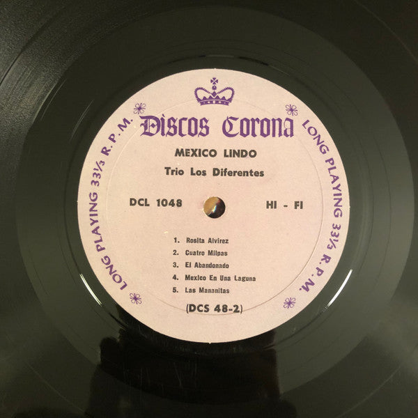 Trio Los Diferentes : Mexico Lindo (LP, Album)