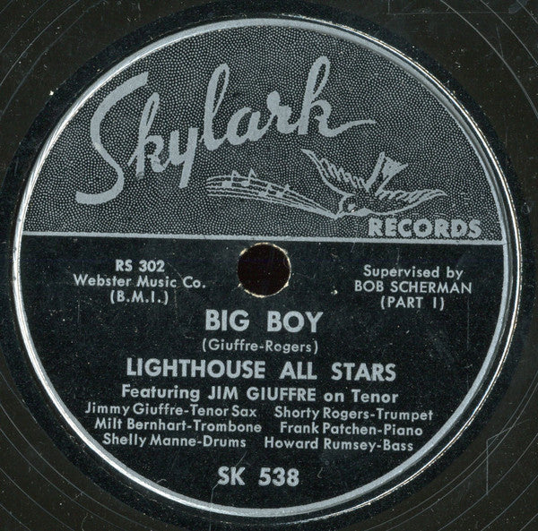 Howard Rumsey's Lighthouse All-Stars : Big Boy (Shellac, 10")