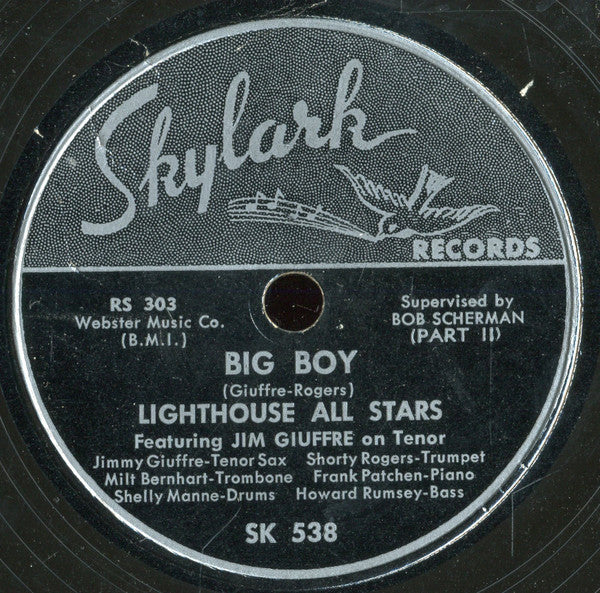 Howard Rumsey's Lighthouse All-Stars : Big Boy (Shellac, 10")