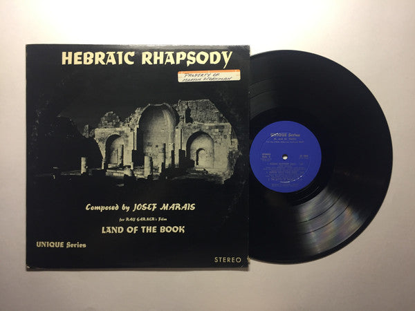 Josef Marais : Hebraic Rhapsody (LP)