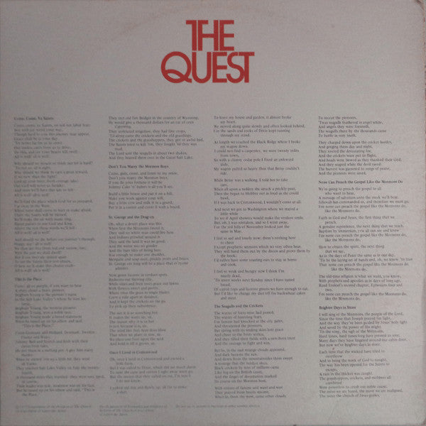 Unknown Artist : The Quest (2xLP)