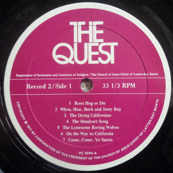Unknown Artist : The Quest (2xLP)