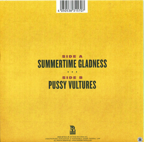 Dance Gavin Dance : Summertime Gladness/Pussy Vultures (7", Ltd, Pin)