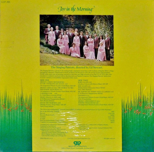 The Singing Patriots Of Baptist College : Joy In The Morning (LP)
