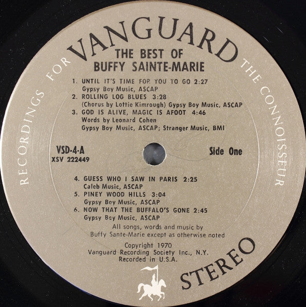 Buffy Sainte-Marie : The Best Of Buffy Sainte-Marie (2xLP, Comp)