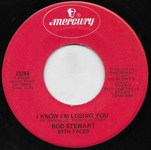 Rod Stewart With Faces (3) : I Know I'm Losing You (7", Single, Hol)