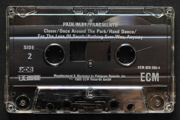 Paul Bley : Fragments (Cass, Album)