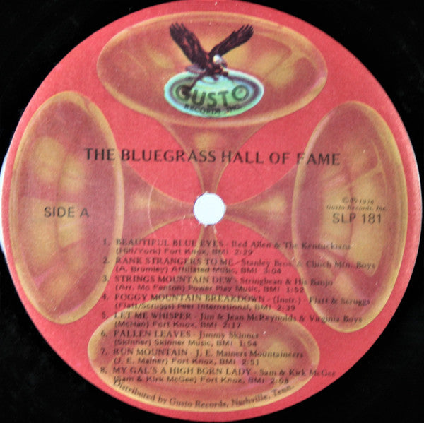 Various : The Bluegrass Hall Of Fame (LP, Album, Comp, Ltd, RE)
