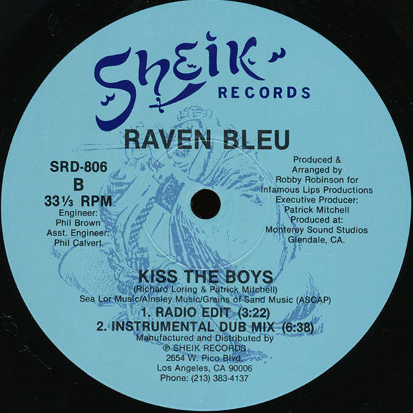 Raven Bleu : Kiss The Boys (12")