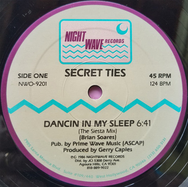 Secret Ties : Dancin' In My Sleep (12")