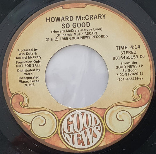 Howard McCrary : So Good (7", Mono, Promo)