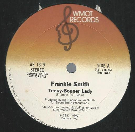 Frankie Smith : Teeny-Bopper Lady (12", Promo)
