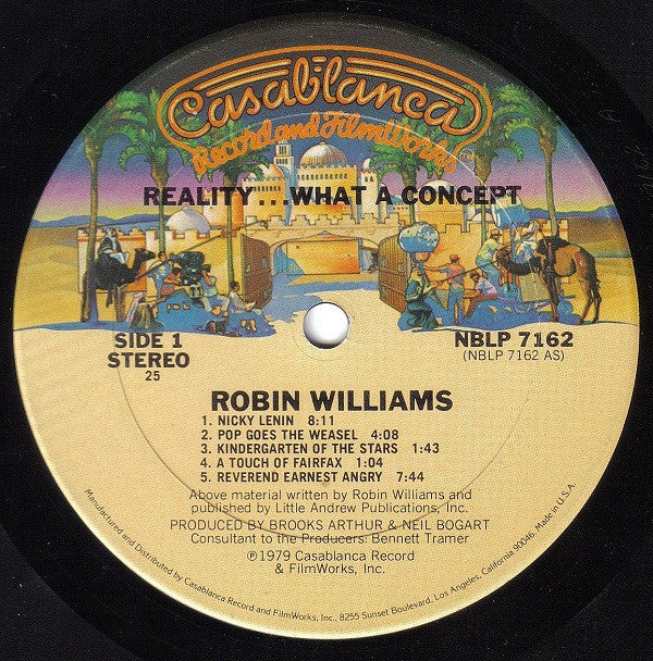 Robin Williams : Reality... What A Concept (LP, Album, 25 )