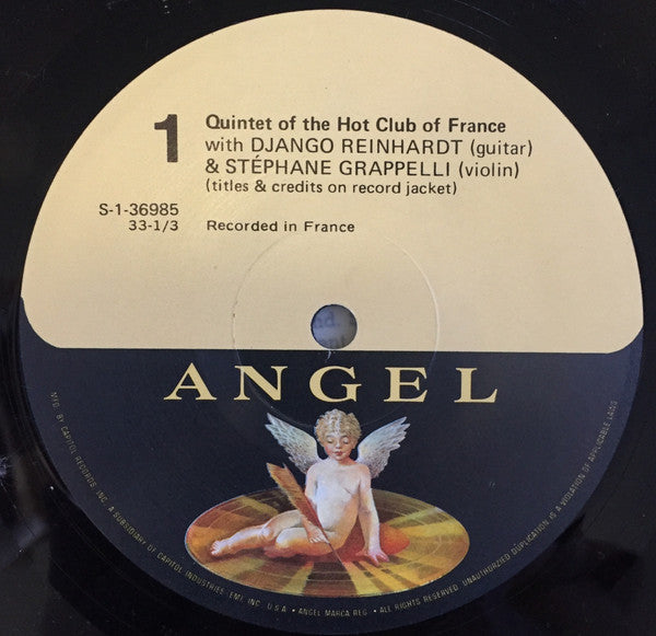 Django Reinhardt & Stéphane Grappelli : Quintet Of The Hot Club Of France  (LP, Comp)