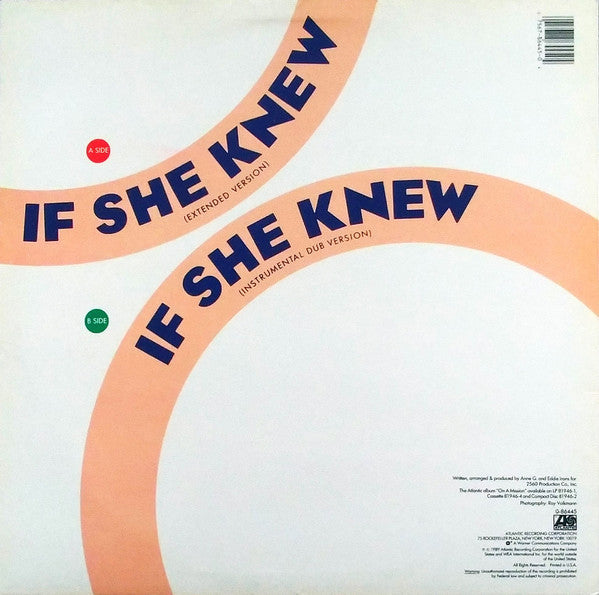 Anne G.* : If She Knew (12")
