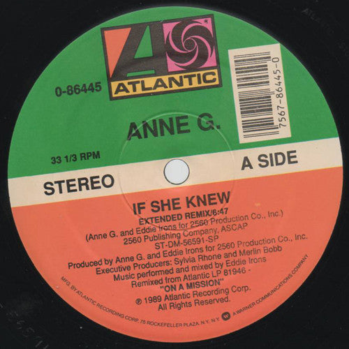 Anne G.* : If She Knew (12")