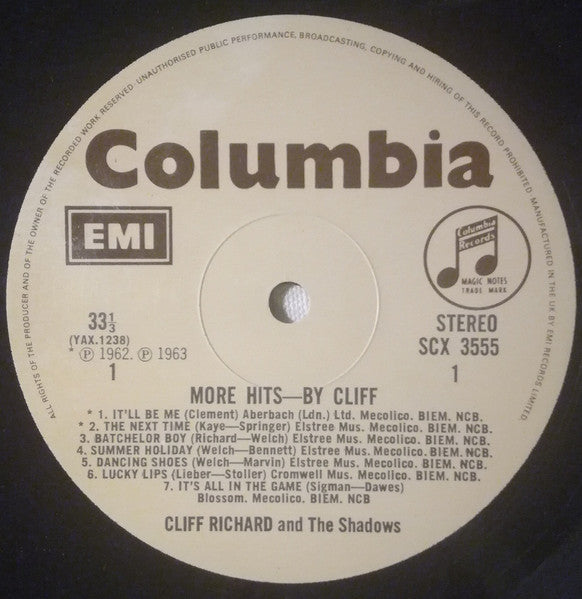 Cliff Richard : More Hits - By Cliff (LP, Comp, RE, Bei)