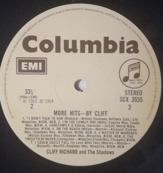 Cliff Richard : More Hits - By Cliff (LP, Comp, RE, Bei)