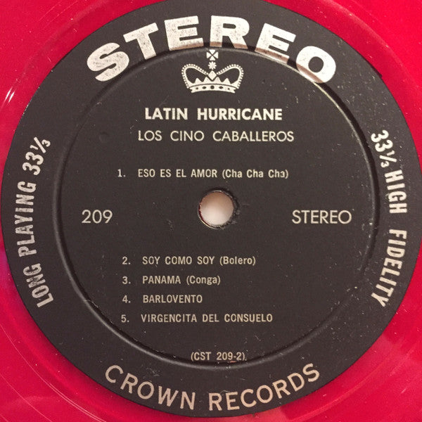 Los Cinco Caballeros : Latin Hurricane (LP, Album, Red)
