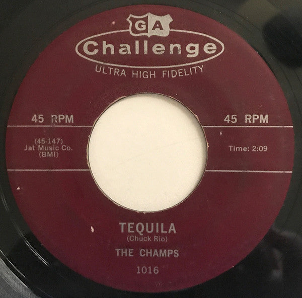 The Champs : Train To Nowhere / Tequila (7", Single)