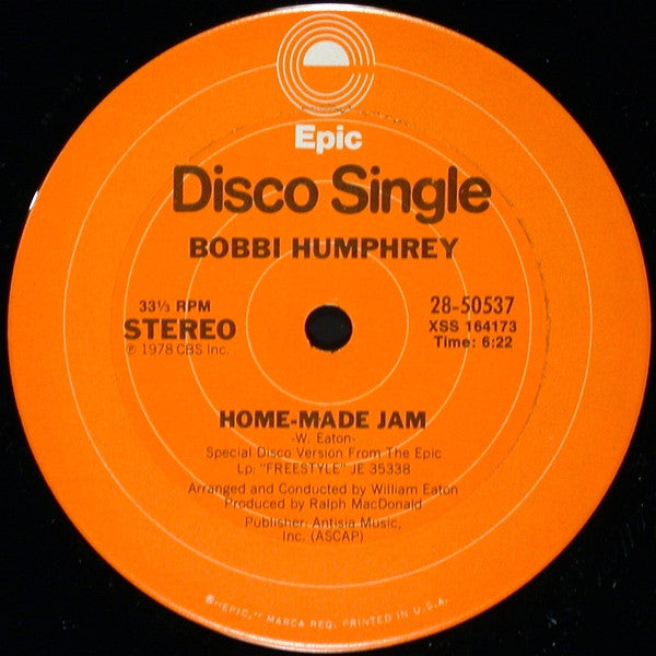 Bobbi Humphrey : Home-Made Jam / Sunset Burgundy (12")