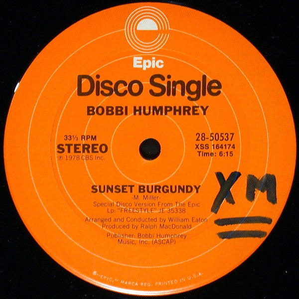Bobbi Humphrey : Home-Made Jam / Sunset Burgundy (12")
