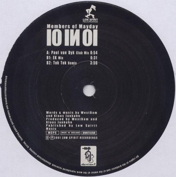 Members Of Mayday : 10 In 01 (12")