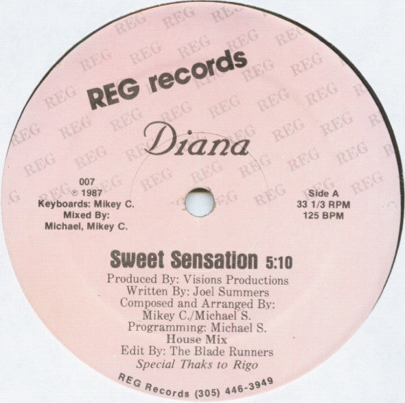 Diana (16) : Sweet Sensation (12")