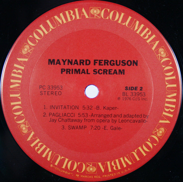 Maynard Ferguson : Primal Scream (LP, Album, Ter)