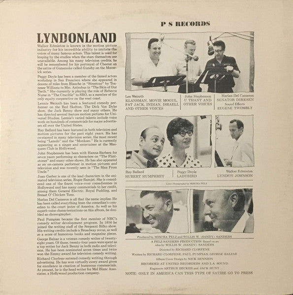 Various : Lyndonland (LP, Album, Mono, Mon)