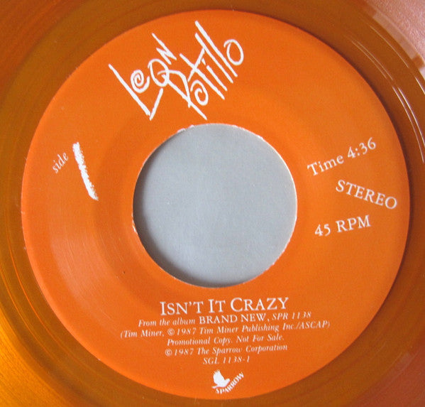 Leon Patillo : Isn't It Crazy (7", Promo, Ora)