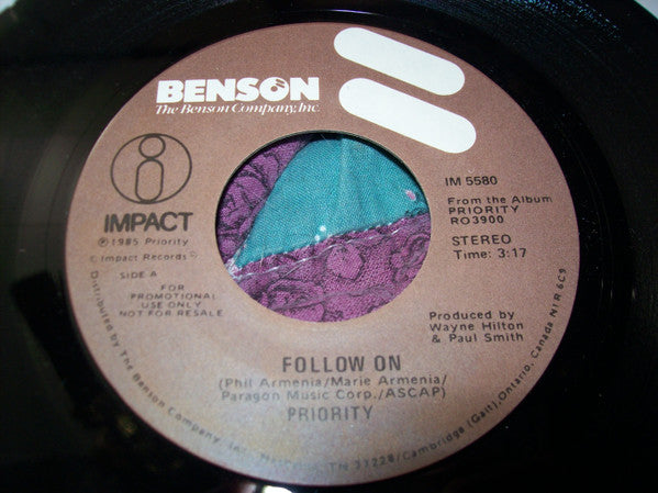 Priority (2) : Follow On (7", Promo)