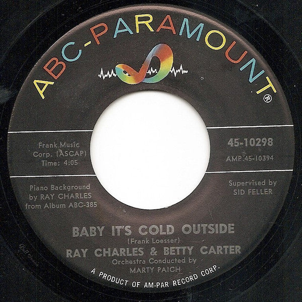 Ray Charles, Betty Carter : Baby It's Cold Outside (7", Single)