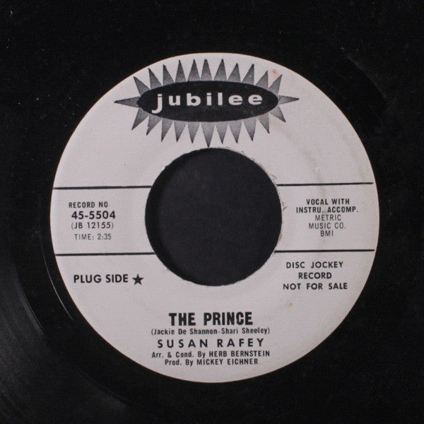 Susan Rafey : The Prince / Right On Time (7", Promo)