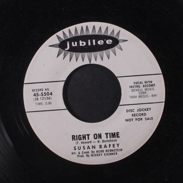 Susan Rafey : The Prince / Right On Time (7", Promo)