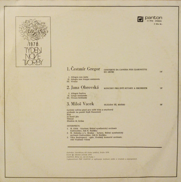 Various : Týden Nové Tvorby 1978 (LP)