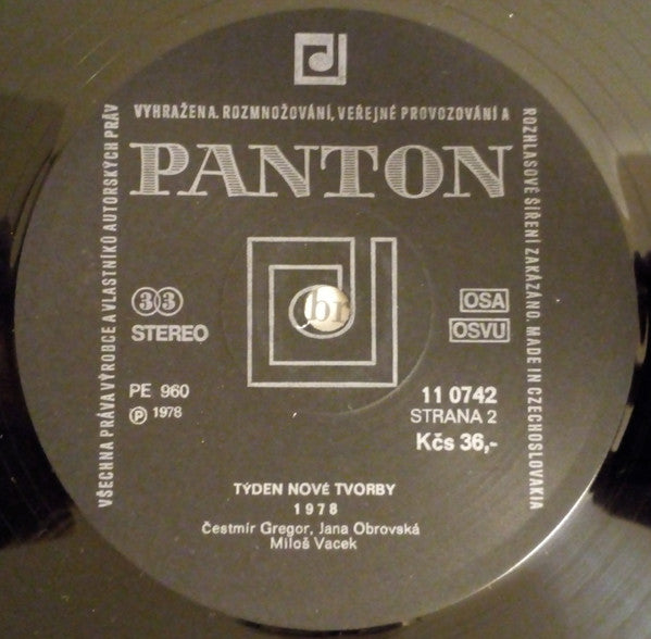Various : Týden Nové Tvorby 1978 (LP)