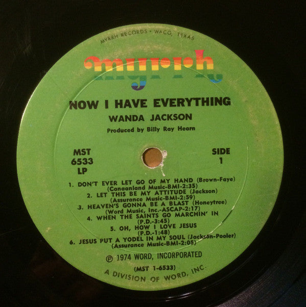 Wanda Jackson : Now I Have Everything (LP, Album)