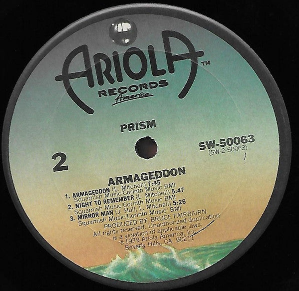 Prism (7) : Armageddon (LP, Album, Ter)