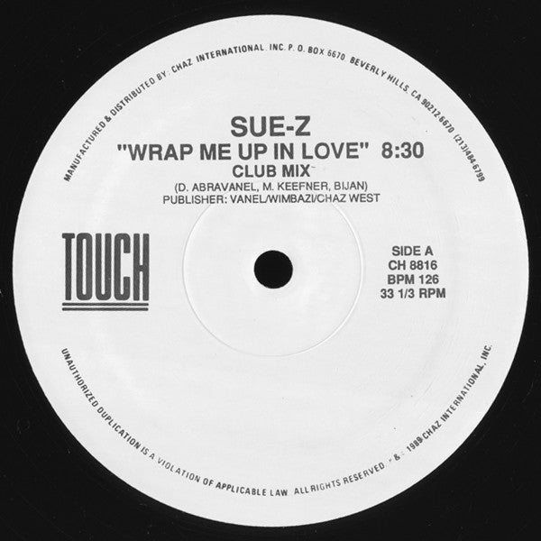 Sue-Z : Wrap Me Up In Love (12")