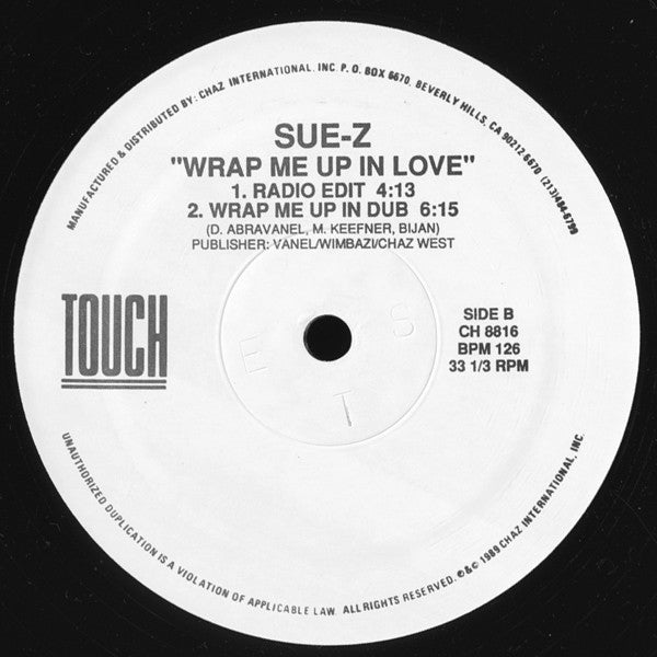 Sue-Z : Wrap Me Up In Love (12")