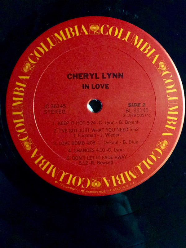 Cheryl Lynn : In Love (LP, Album)