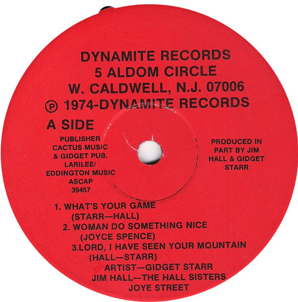 Gidget Starr, Jim Hall (15), Jimmie Kelly, Tom Passmore : What's Your Game (7")