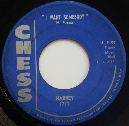Harvey Fuqua : I Want Somebody / Da Da Goo Goo (7")