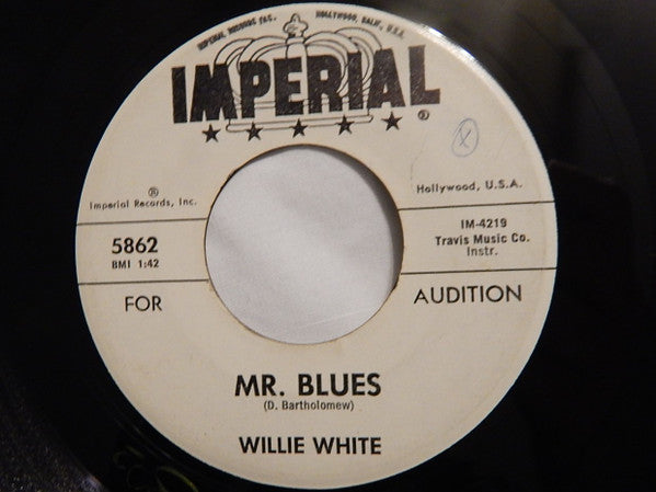 Willie White (7) : Mr. Blues (7", Promo)