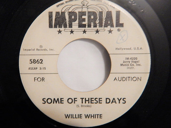 Willie White (7) : Mr. Blues (7", Promo)